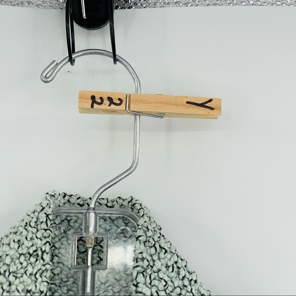 Habitat Cotton texture knit mock neck sweater boxy women's size Small - Picture 9 of 9